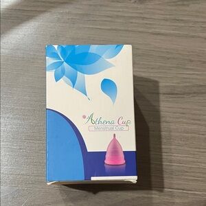 Athena Cup Menstrual Cup with Blue and Pink Design new